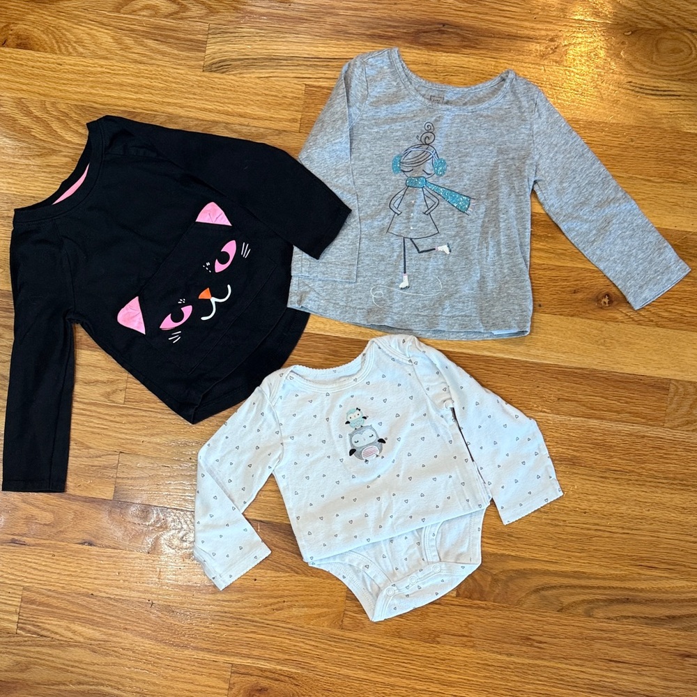 Fall Baby Long Sleeve Tops Bundle